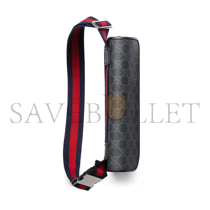 GUCCI GG BLACK SMALL BELT BAG 792091 (24*16.5*6cm) GUCCI GG BLACK SMALL BELT BAG 792091 (24*16.5*6cm)